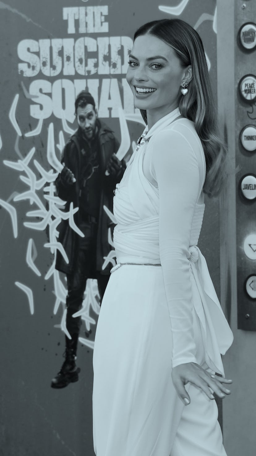 LOS ANGELES, CALIFORNIA - AUGUST 02: Margot Robbie attends Warner Bros. Premiere Of "The Suicide Squ...