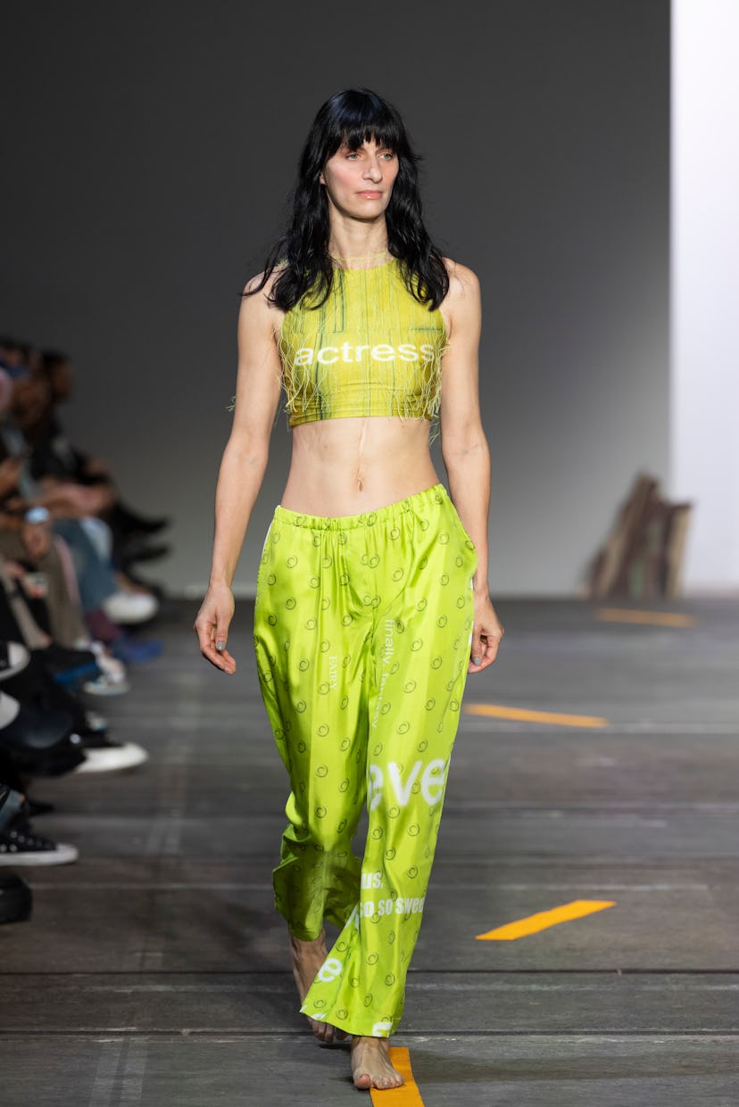 SYDNEY, AUSTRALIA - MAY 13: A model walks the runway during the Alix Higgins show during Afterpay Au...