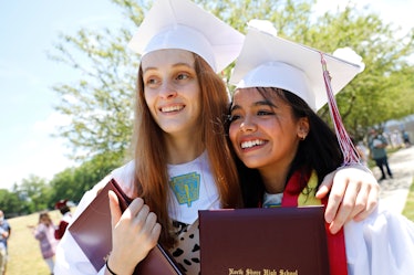 Some 8th grade graduation instagram captions will be perfect for your grad pics for middle school.