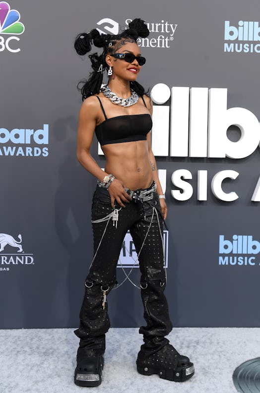 Teyana Taylor attends the 2022 Billboard Music Awards 