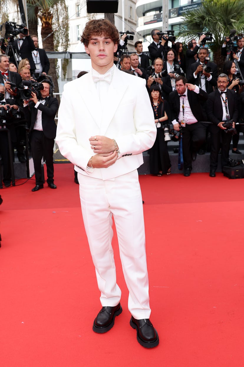 CANNES, FRANCE - MAY 18: Noah Beck attends the screening of "Top Gun: Maverick" during the 75th annu...