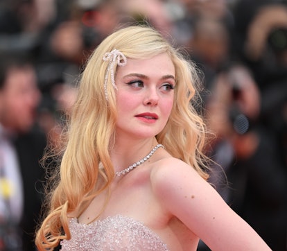 CANNES, FRANCE - MAY 18: US  actress Elle Fanning arrives for screening of the film âTop Gun : Maver...