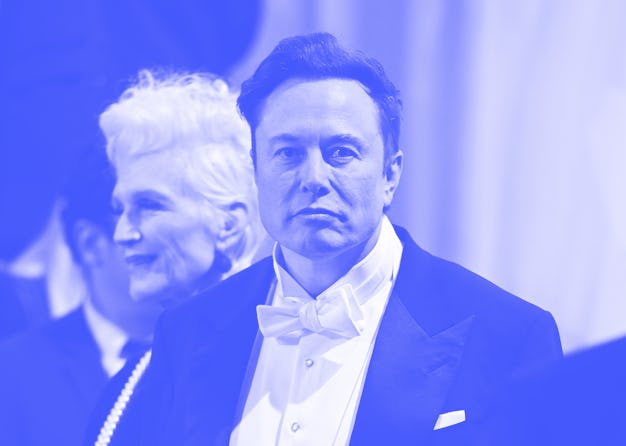 NEW YORK, NEW YORK - MAY 02: Elon Musk and Maye Musk arrive to the 2022 Met Gala Celebrating "In Am...