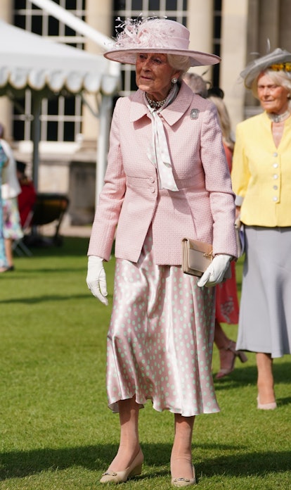 LONDON, ENGLAND - MAY 18: Princess Alexandra attends the Queen's Garden Party at Buckingham Palace o...