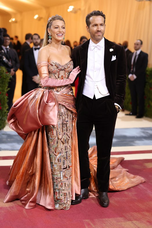 Blake Lively and Ryan Reynolds attend The 2022 Met Gala Celebrating "In America: An Anthology of Fas...