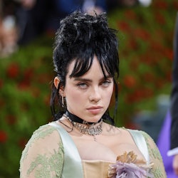Billie Eilish in green Gucci at the Met Gala.