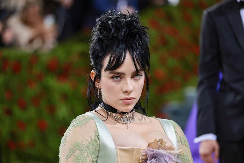 Billie Eilish in green Gucci at the Met Gala.