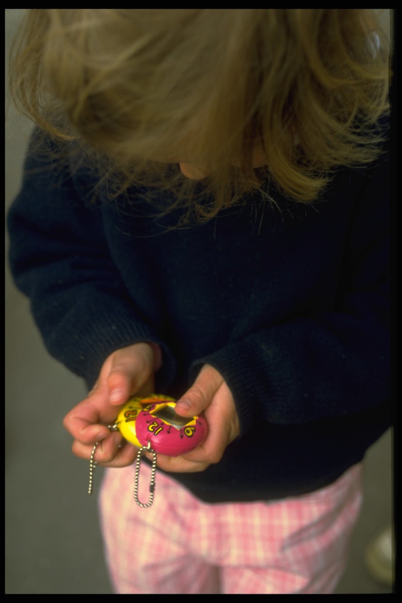 TAMAGOTCHI ARRIVES IN FRANCE (Photo by Yves Forestier/Sygma via Getty Images)