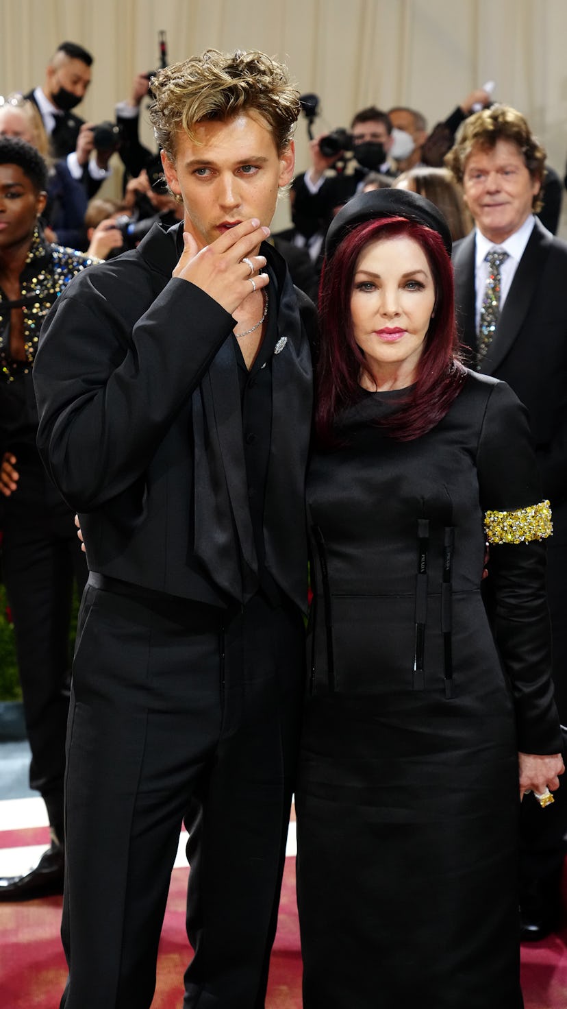 Austin Butler and Priscilla Presley attended the 2022 Met Gala ahead of the 'Elvis' premiere.