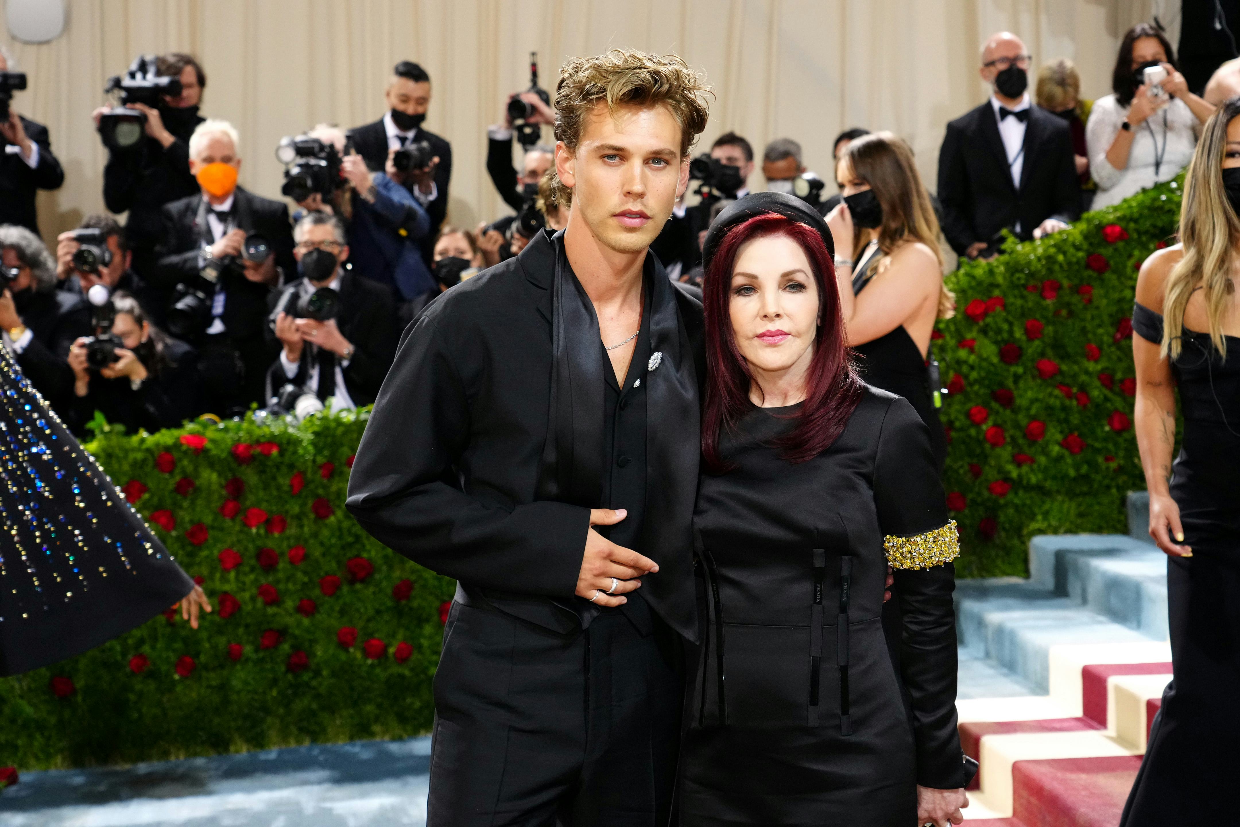 Austin Butler and Priscilla Presley attended the 2022 Met Gala ahead of the 'Elvis' premiere.