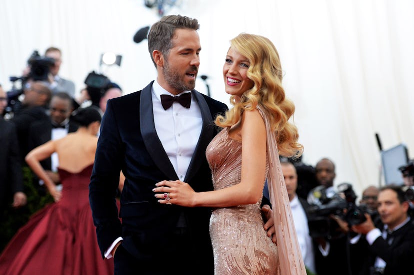 Blake Lively and Ryan Reynolds at the 2014 Met Gala.