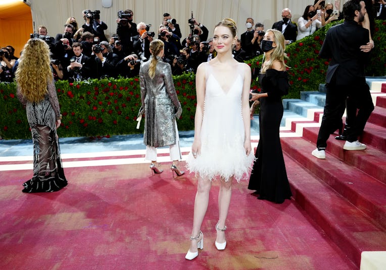 NEW YORK, NEW YORK - MAY 02: Emma Stone attends The 2022 Met Gala Celebrating "In America: An Anthol...
