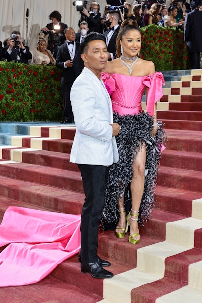 Prabal Gurung and Ashley Park attend The 2022 Met Gala Celebrating "In America: An Anthology of Fash...