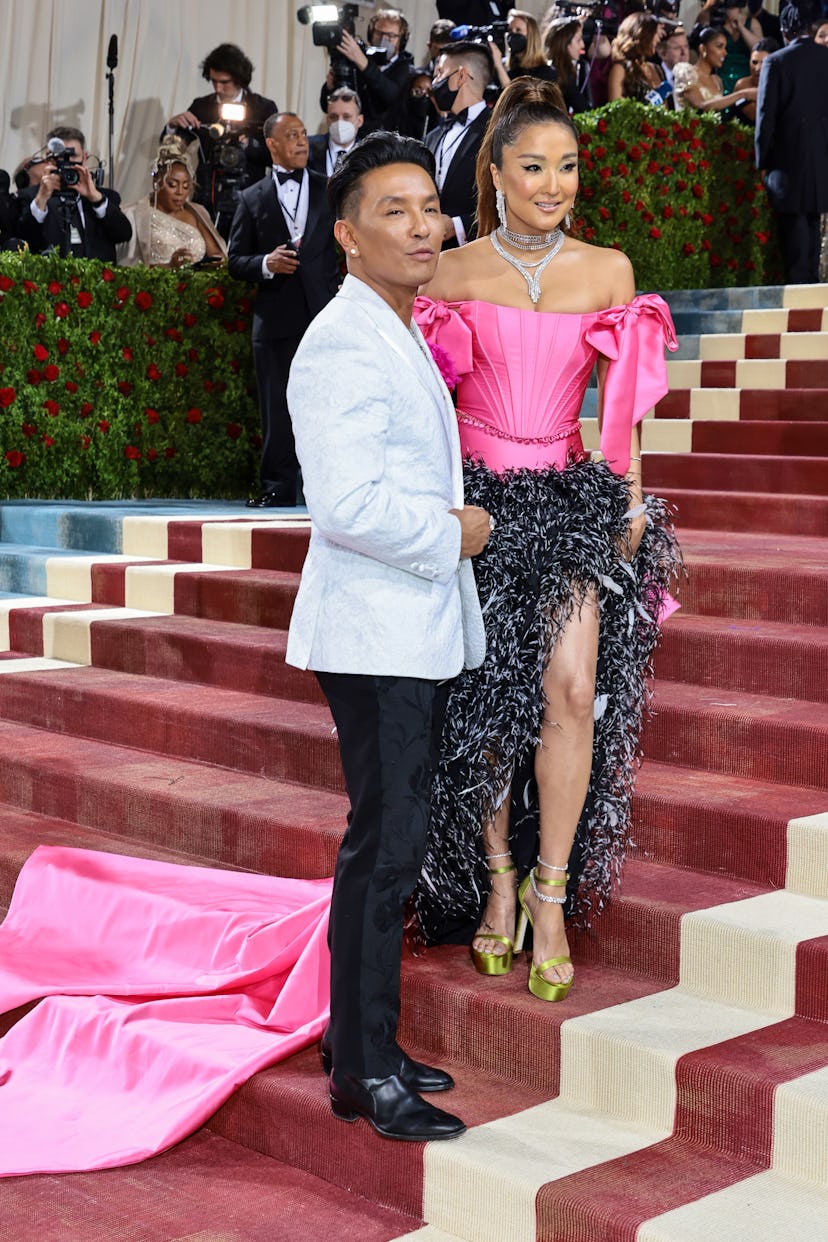 Prabal Gurung and Ashley Park attend The 2022 Met Gala Celebrating "In America: An Anthology of Fash...