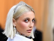 US YouTuber Emma Chamberlain arrives for the 2022 Met Gala at the Metropolitan Museum of Art on May ...