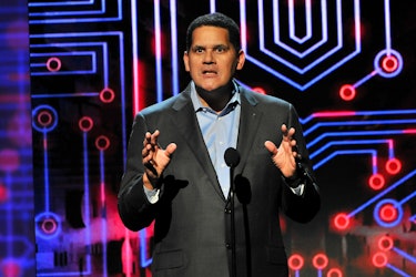 LOS ANGELES, CA - DECEMBER 03:  COO of Nintendo of America Reggie Fils-Aime speaks onstage during Th...