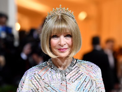 'Vogue' editor-in-chief Anna Wintour arrives for the 2022 Met Gala.