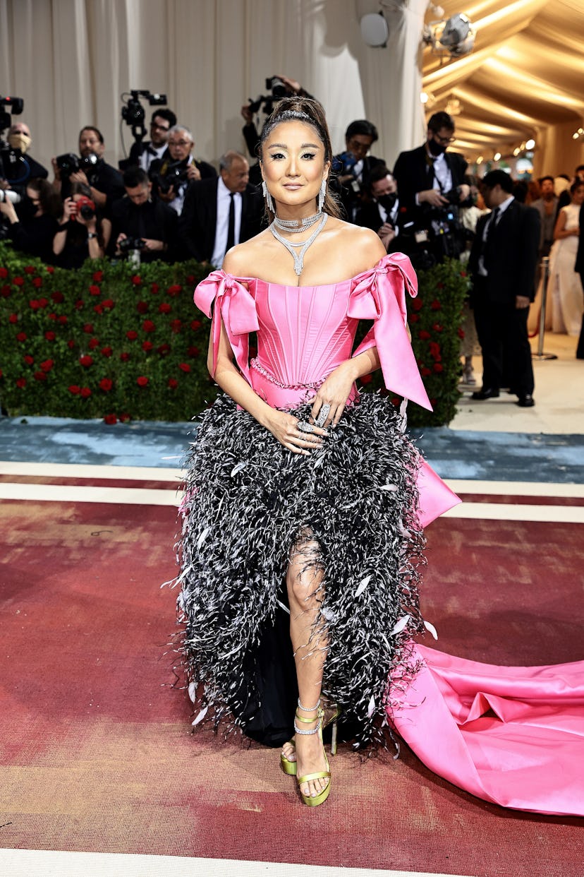 NEW YORK, NEW YORK - MAY 02: Ashley Park attends The 2022 Met Gala Celebrating "In America: An Antho...