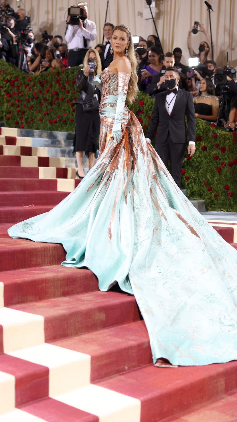 NEW YORK, NEW YORK - MAY 02: Blake Lively attends The 2022 Met Gala Celebrating "In America: An Anth...