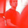 Facebook CEO Mark Zuckerberg listens to speakers during a press conference at Facebook on Wednesday,...