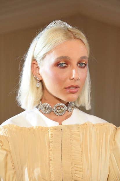 Emma Chamberlain Debuts Platinum Blonde Hair at 2022 Met Gala