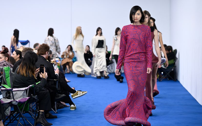 SYDNEY, AUSTRALIA - MAY 12: Models walk the runway during the Jordan Dalah show during Afterpay Aust...