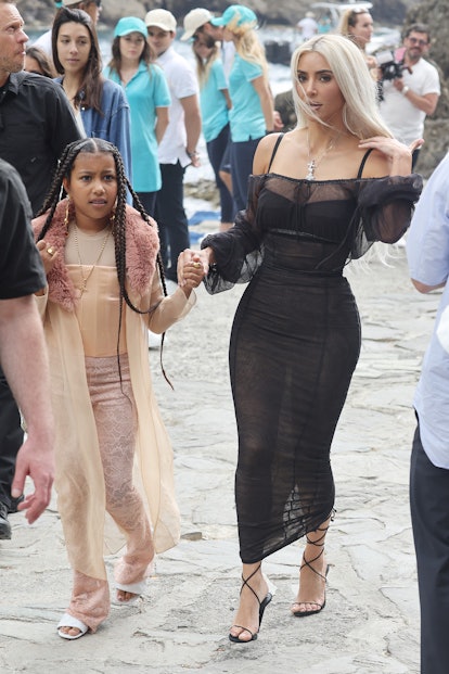 The Kardashians wore goth outfits the weekend of Kourtney and Travis Barker's Italian wedding.