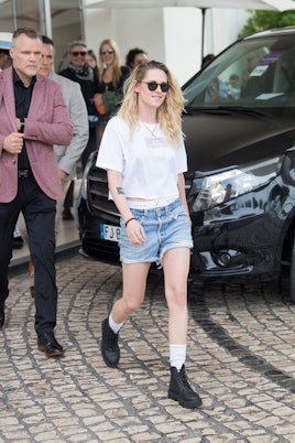CANNES, FRANCE - MAY 23: Kristen Stewart is seen at Hotel Martinez during the 75th annual Cannes fil...
