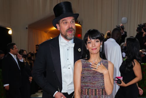 NEW YORK, NEW YORK - MAY 02: David Harbour and Lily Allen attend The 2022 Met Gala Celebrating "In A...