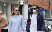 LONDON, ENGLAND - MARCH 15: Harry Styles and Olivia Wilde are seen in Soho on March 15, 2022 in Lond...