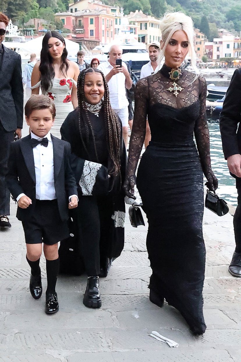 Kim Kardashian is seen on May 22, 2022 in Portofino, Italy.