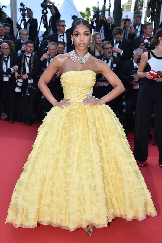 CANNES, FRANCE - MAY 17: Lori Harvey attends the screening of "Final Cut (Coupez!)" and opening cere...