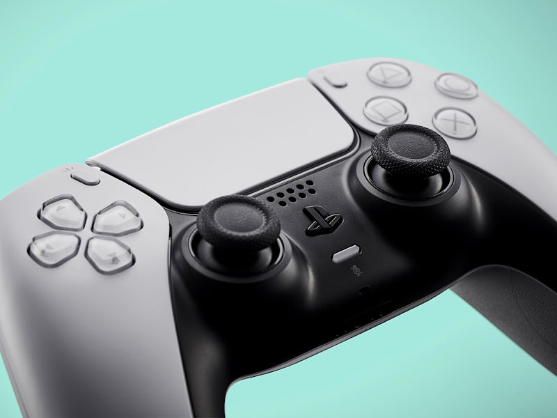 A Sony PlayStation 5 DualSense controller, taken on October 29, 2020. (Photo by Olly Curtis/Future P...