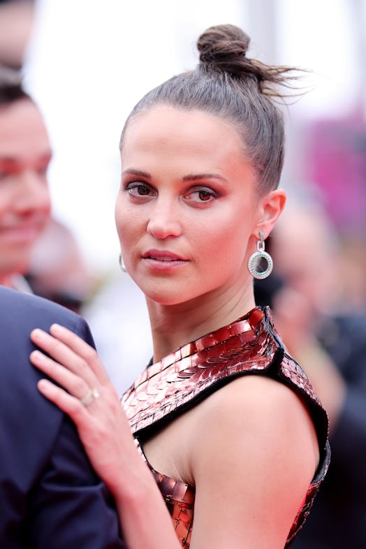 CANNES, FRANCE - MAY 22: Alicia Vikander attends the screening of "Holy Spider" during the 75th annu...