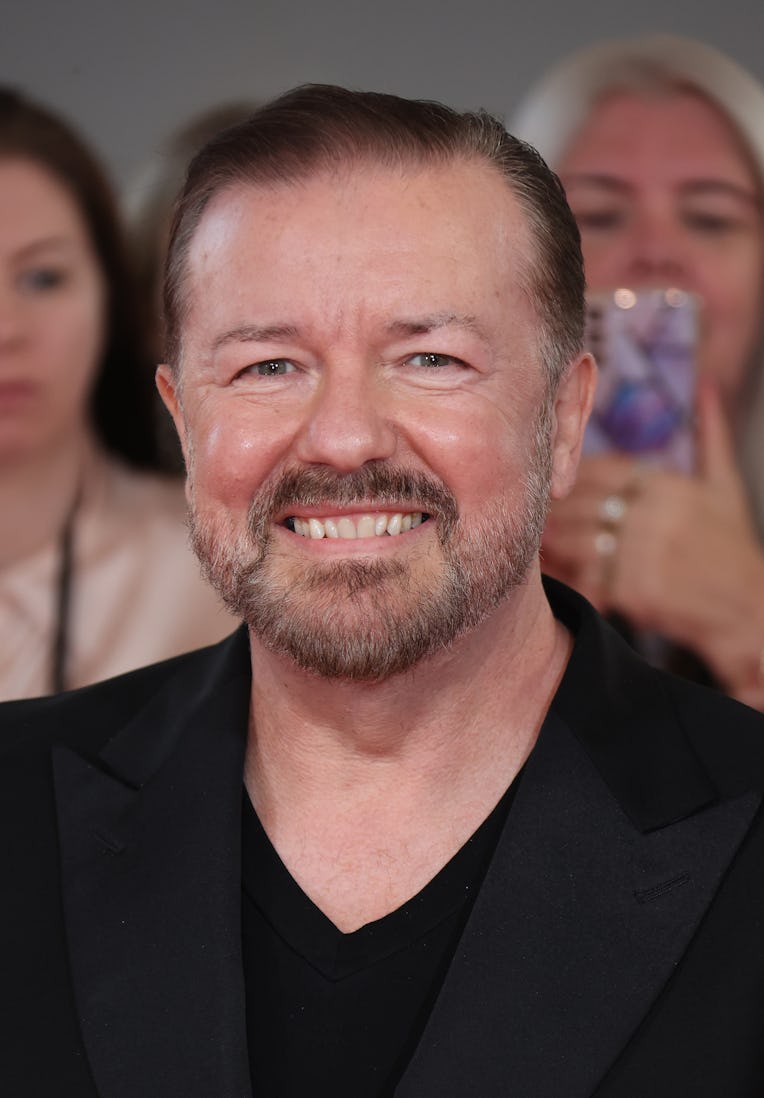 LONDON, ENGLAND - SEPTEMBER 09: Ricky Gervais attends the National Television Awards 2021 at The O2 ...
