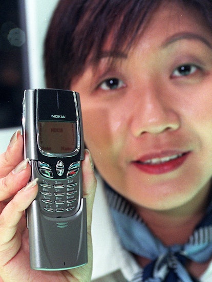 Jenny Mok, responsable marketing adjointe du téléphone mobile de Nokia, présente le dernier modèle du no...