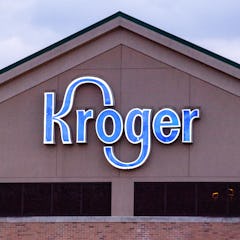 ATHENS, OHIO, UNITED STATES - 2021/02/02: Kroger logo is seen at one of their stores in Athens.
Busi...