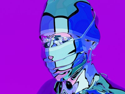 Graphic series: doctor wearing mask and gown