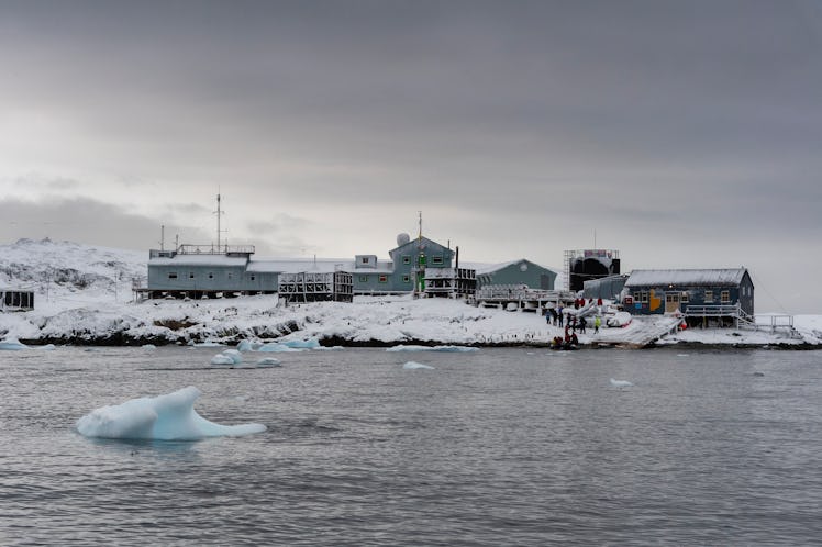 Vernadsky research base, the Ukrainian Antarctic station at Marina Point on Galindez Island in the A...