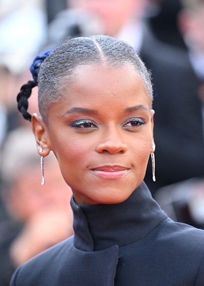 CANNES, FRANCE - MAY 24: Letitia Wright attends the 75th Anniversary celebration screening of "The I...