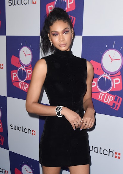 Chanel Iman attends the Swatch: A Night Of POP & Store Opening at Swatch Store Times Square on May 3...