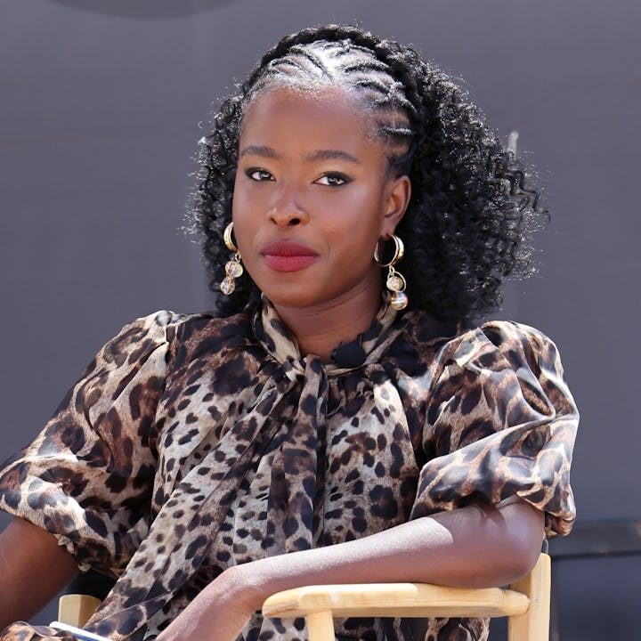 Amanda Gorman shared a powerful poem following another mass shooting. Here, she speaks on stage at t...