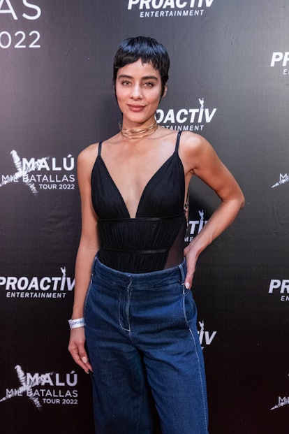 Actress attends the Malu concert at Wizink Center on May 12, 2022 in Madrid, Spain.