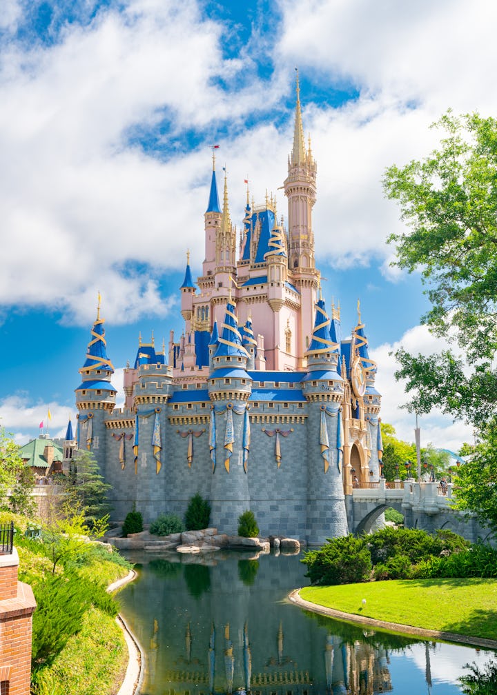 General views of Cinderella Castle at Magic Kingdom, celebrating its 50th anniversary on April 03, 2...