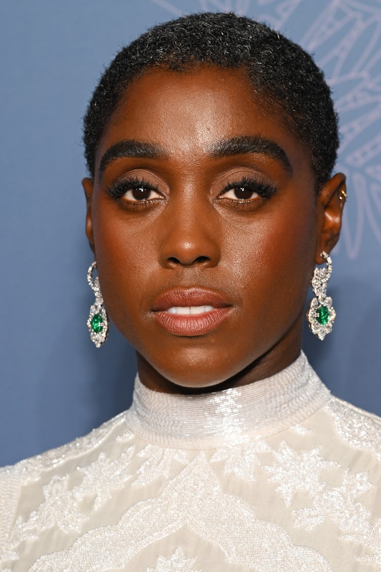Lashana Lynch at the opening ceremony gala dinner for the 75th annual Cannes film festival in a whit...