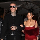 PORTOFINO, ITALY - MAY 20: Travis Barker and Kourtney Kardashian are seen out in Portofino on May 20...