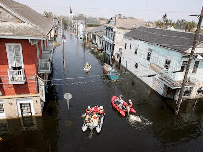 NEW ORLEANS, CA - SEPTEMBER 02:  Los Angeles County and Los Angeles City Swift Water Urban Search an...