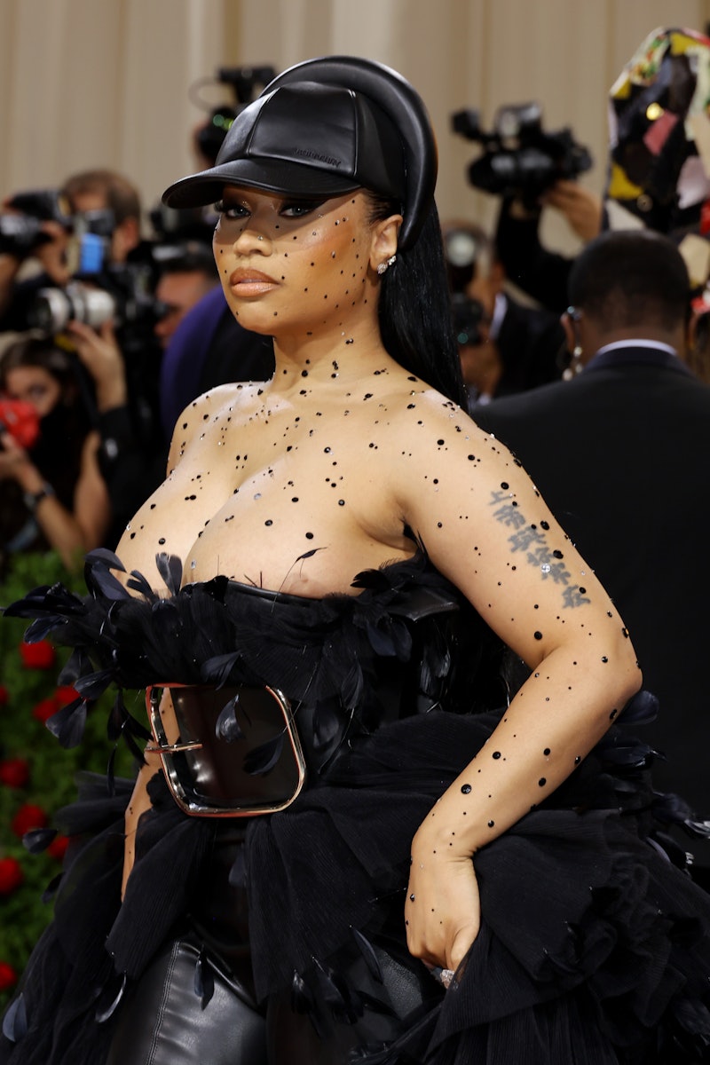 NEW YORK, NEW YORK - MAY 02: Nicki Minaj attends The 2022 Met Gala Celebrating "In America: An Antho...