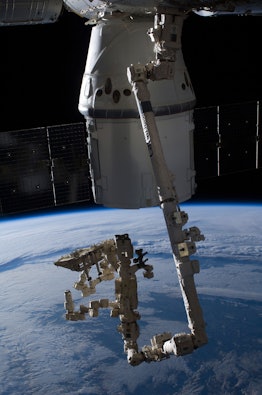 SpaceX docks with the International Space Station.