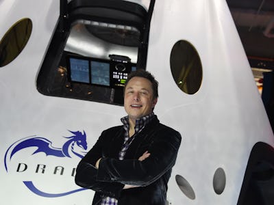 SpaceX CEO Elon Musk introduces SpaceX's Dragon V2 spacecraft, the companys next generation version ...